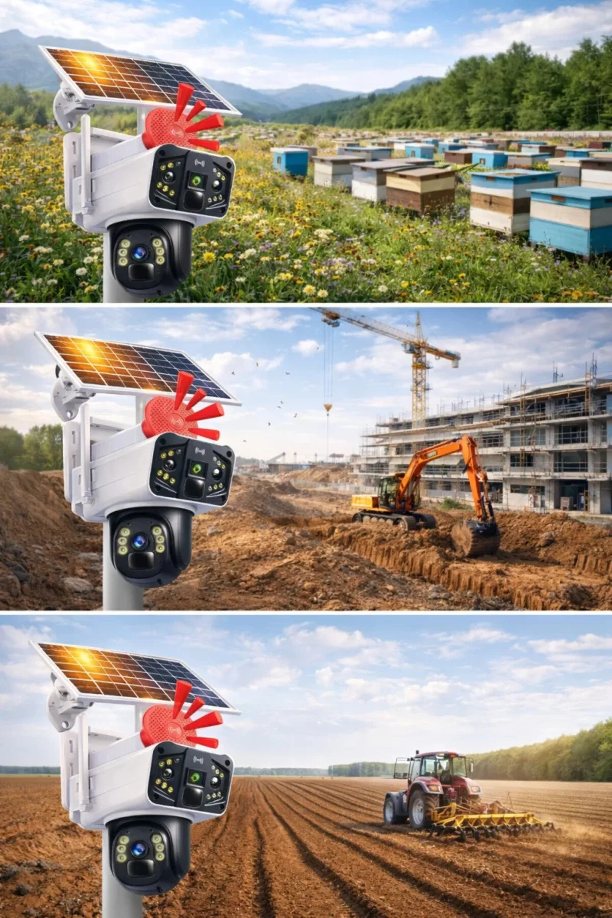 Günəş panelli azercell sim kartlı uzaqdan idarə olunan təhlükəsizlik kamerası